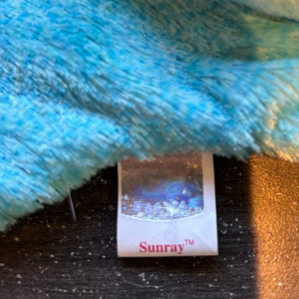 2002 Sunray Beanie Baby, "Sunray," Blue, 10th Anniversary Edition, Tag Mint - Picture 5 of 5